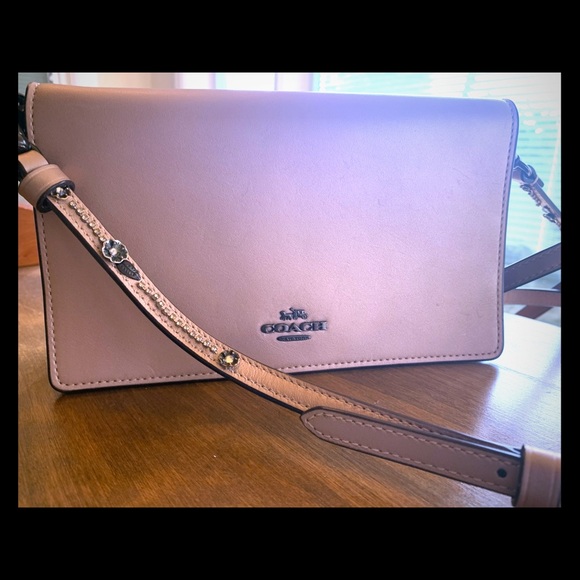 COACH Metallic Pink Crossbody